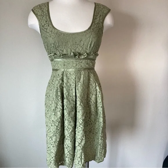 Nanette Lepore | Dresses | Nanette Lepore Y2k Lace Overlay Cocktail Dress  Size 4 | Poshmark